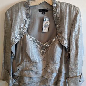 New Party or Formal Dress with crop jacket